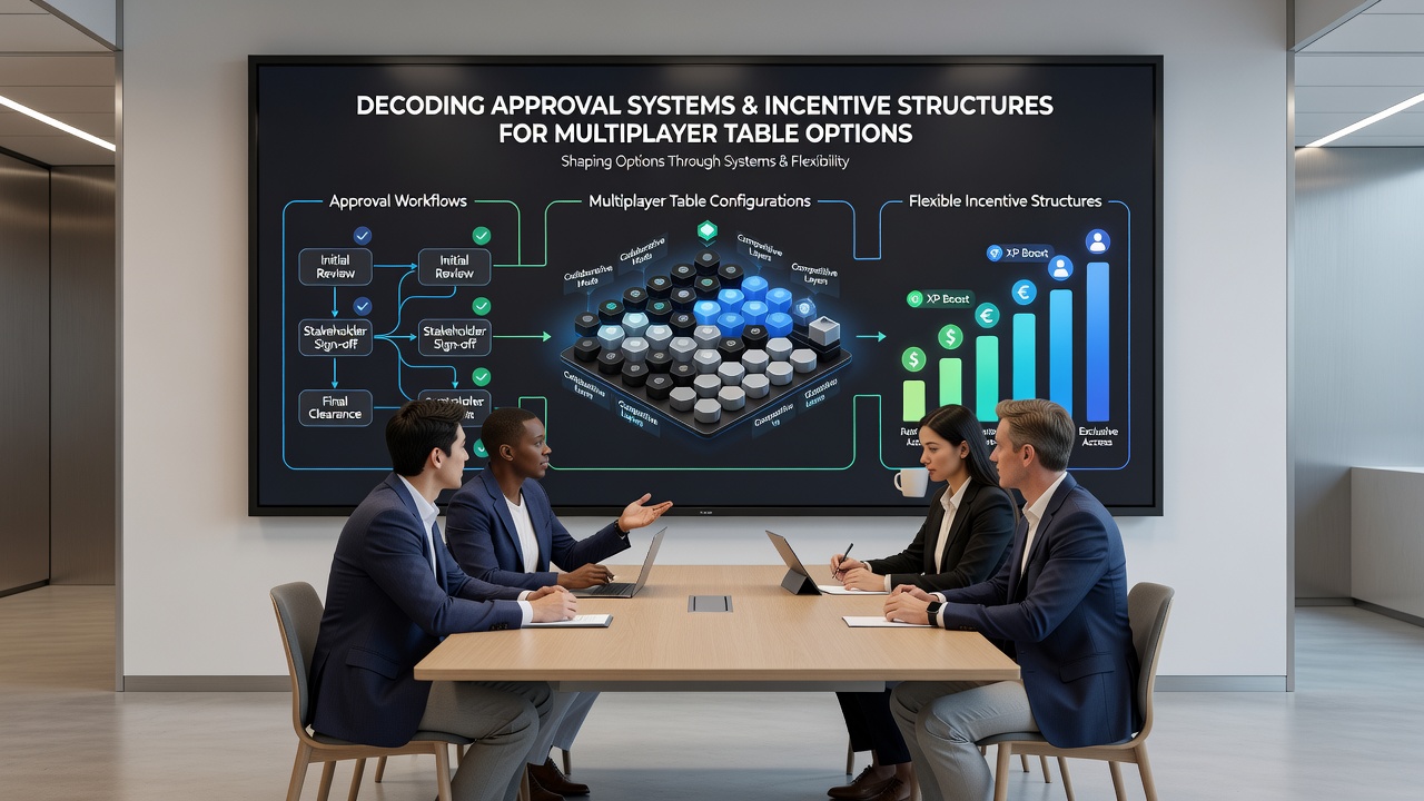 Illustration of incentive structure adjustments linked to approved multiplayer table selections