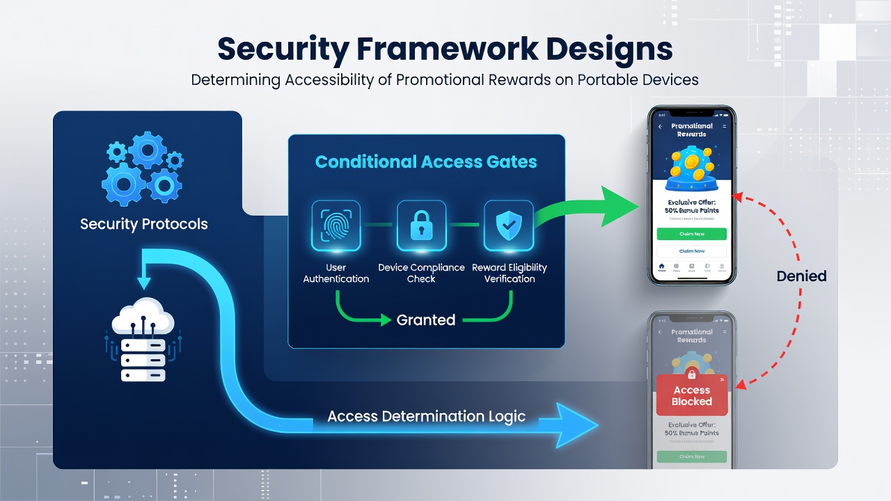Secure mobile authentication process for accessing gaming rewards