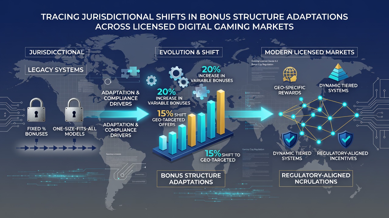 Digital dashboard displaying jurisdictional bonus compliance metrics and market data visualizations